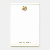 Leopard Cheetah Print Teacher's Apple ポストイット (正面)