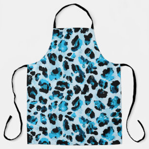 Leopard Cheetah Skin:水彩ヴィンテージ絞り染め エプロン