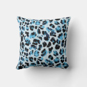 Leopard Cheetah Skin：水彩ヴィンテージ絞り染め クッション (裏面)