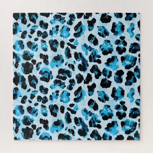 Leopard Cheetah Skin:水彩ヴィンテージ絞り染め ジグソーパズル (縦)
