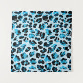 Leopard Cheetah Skin：水彩ヴィンテージ絞り染め タペストリー (正面(横))