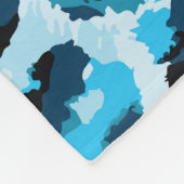 Leopard Cheetah Skin:水彩ヴィンテージ絞り染め フリースブランケット (角)