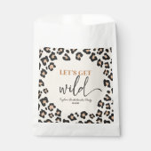 Leopard Cheetah Wild Bachelorette Weekend Party フェイバーバッグ (正面)