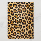 Leopard Cherry Pink Bow Birthday Cute & Glam 招待状 (裏面)