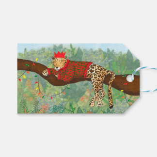 Leopard Christmasギフトタグ ギフトタグ