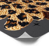 Leopard Christmas Tree,christmas Coquette Bow Yarn ポスター (角)