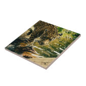 Leopard Crossing a Streamの写真 タイル (側面)