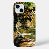 Leopard Crossing a Stream Case-Mate iPhoneケース (裏面)