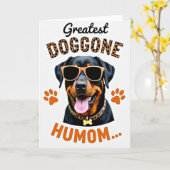 Leopard Doggone Humom Card カード (黄色い花)