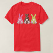 Leopard Easter Bunny Rabbit Trio Cute Easter Day  Tシャツ (デザイン正面)