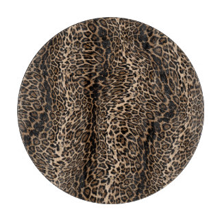 Leopard Elegant print カッティングボード