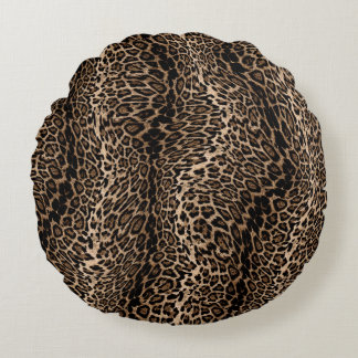 Leopard Elegant print Cushion Set ラウンドクッション