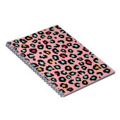 Leopard Exotic:シームカラフルレスおもしろい。 ノートブック (右側)