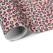 Leopard Exotic:シームカラフルレスおもしろい。 ラッピングペーパー (ロールコーナー)
