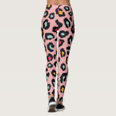 Leopard Exotic：シームカラフルレスおもしろい。 レギンス (裏面)