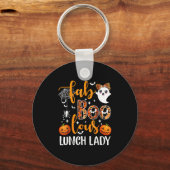 Leopard Fab Boo Lous Lunch Lady Matching Group Tee キーホルダー (正面)