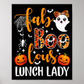 Leopard Fab Boo Lous Lunch Lady Matching Group Tee ポスター (正面)