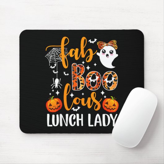 Leopard Fab Boo Lous Lunch Lady Matching Group Tee マウスパッド (マウス)