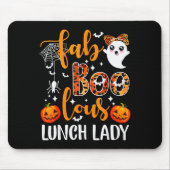 Leopard Fab Boo Lous Lunch Lady Matching Group Tee マウスパッド (正面)