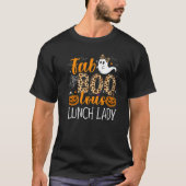 Leopard Fab Boo Lous Lunch Lady Team Teacher Spook Tシャツ (正面)