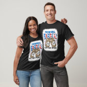 Leopard Fireworks & Beer That I's Here Men 4 Tシャツ (ユニセックス)