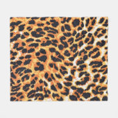 leopard fur as backgroundleopard,pattern,print,ski フリースブランケット (正面(横))