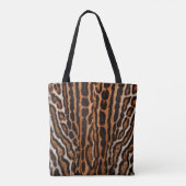 leopard fur background texture トートバッグ (裏面)