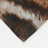 leopard fur background texture フリースブランケット (角)