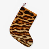 Leopard fur textures. Animal print スモールクリスマスストッキング (正面 (吊り時))