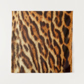 Leopard fur textures. Animal print タペストリー (正面(横))