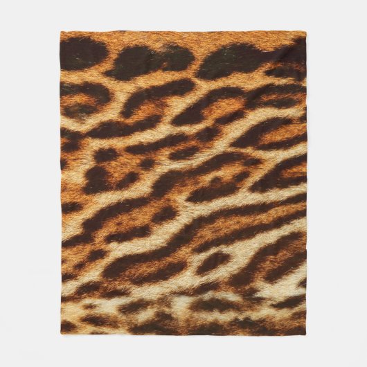 Leopard fur textures. Animal print フリースブランケット (正面)
