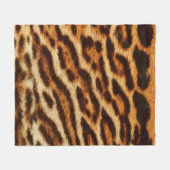 Leopard fur textures. Animal print フリースブランケット (正面(横))