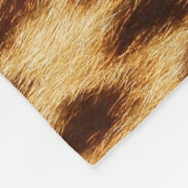 Leopard fur textures. Animal print フリースブランケット (角)