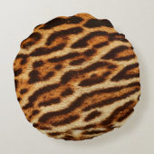 Leopard fur textures. Animal print ラウンドクッション (裏面)