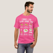 Leopard Gecko私は私の予備の時間Leopardで行う Tシャツ (正面フル)