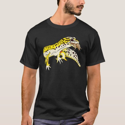 Leopard Gecko For Gecko Tシャツ (正面)