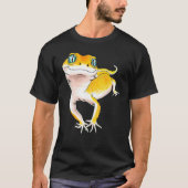 Leopard Gecko I Love My Gecko Gecko Dad Tシャツ (正面)