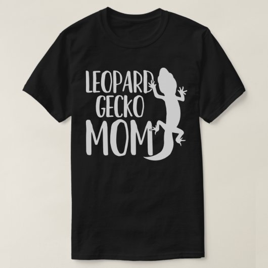 Leopard Gecko Mom Lizard Reptile Tシャツ (デザイン正面)