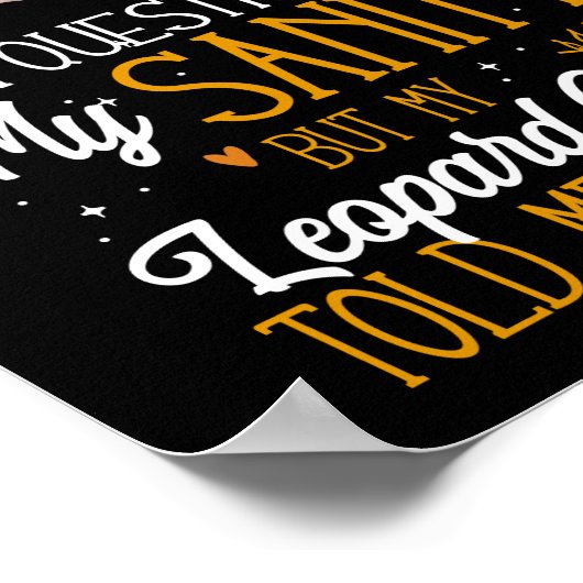 Leopard Gecko Sometimes I Question My Sanity ポスター (角)