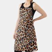 Leopard Geometric:パターン(の模様が)あるイラストレーション エプロン (インサイチュ)