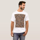 Leopard Geometric:パターン(の模様が)あるイラストレーション Tシャツ (正面フル)