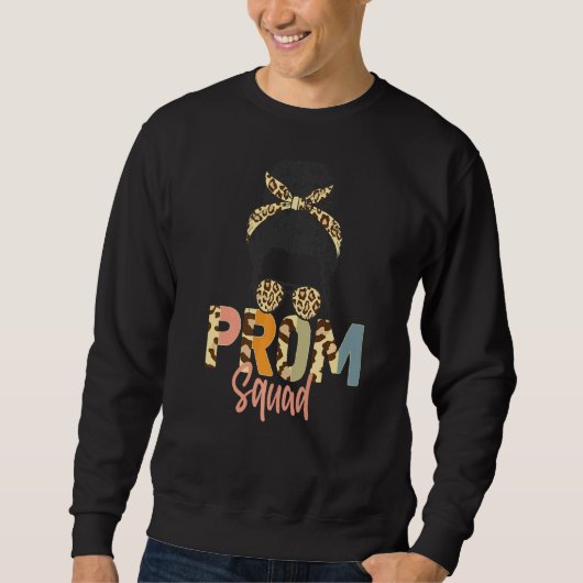 Leopard Graphic Prom Squad 2022シニアグラッドグレーター スウェットシャツ (正面)