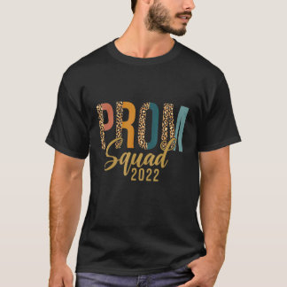 Leopard Graphic Prom Squad 2022シニアグラッドグレーター Tシャツ
