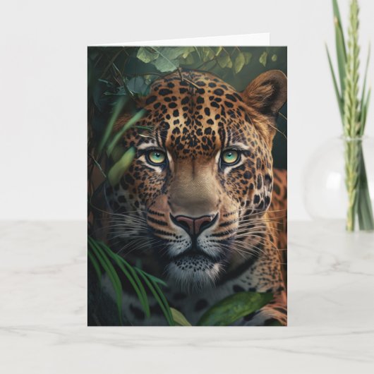 Leopard Greeting Card カード (正面)