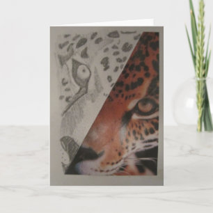 Leopard Greeting Card-空白のInside カード