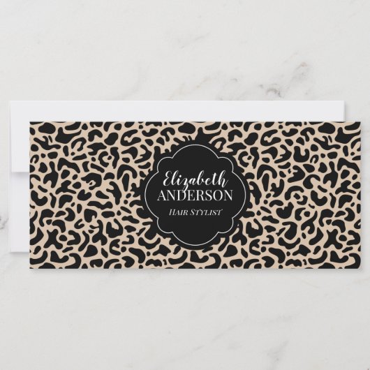 Leopard Hairstylist Beauty Salon Gift certificate (正面)
