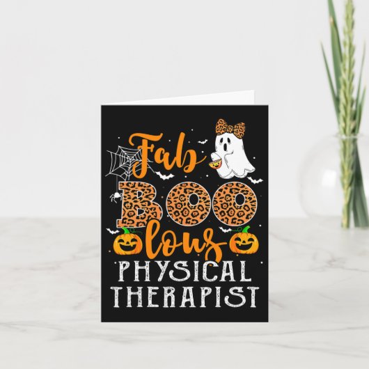 Leopard Halloween Costume For Physical Therapist F カード (正面)