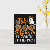 Leopard Halloween Costume For Physical Therapist F カード (黄色い花)