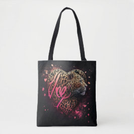 Leopard Heart Love Graffiti Art                    トートバッグ