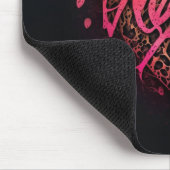 Leopard Heart Love Graffiti Art                    マウスパッド (コーナー)
